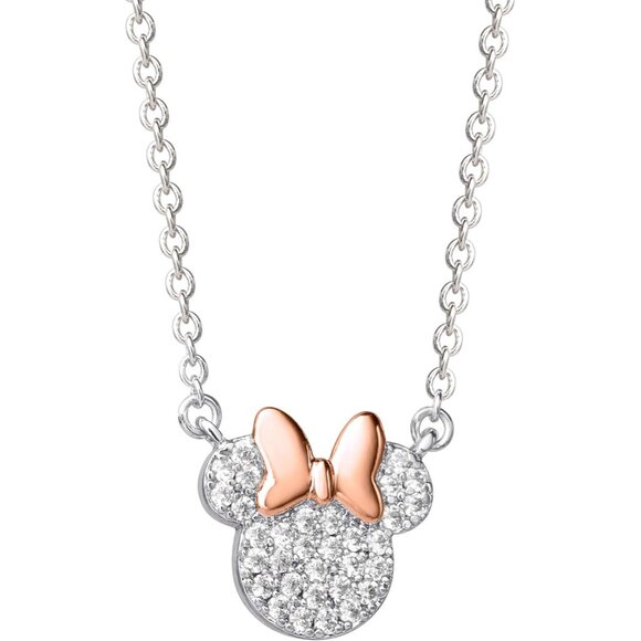 Dazzling Minnie Mouse Cubic Zirconia Necklace – Perfect Gift for Any Occasion - Picture 4 of 7
